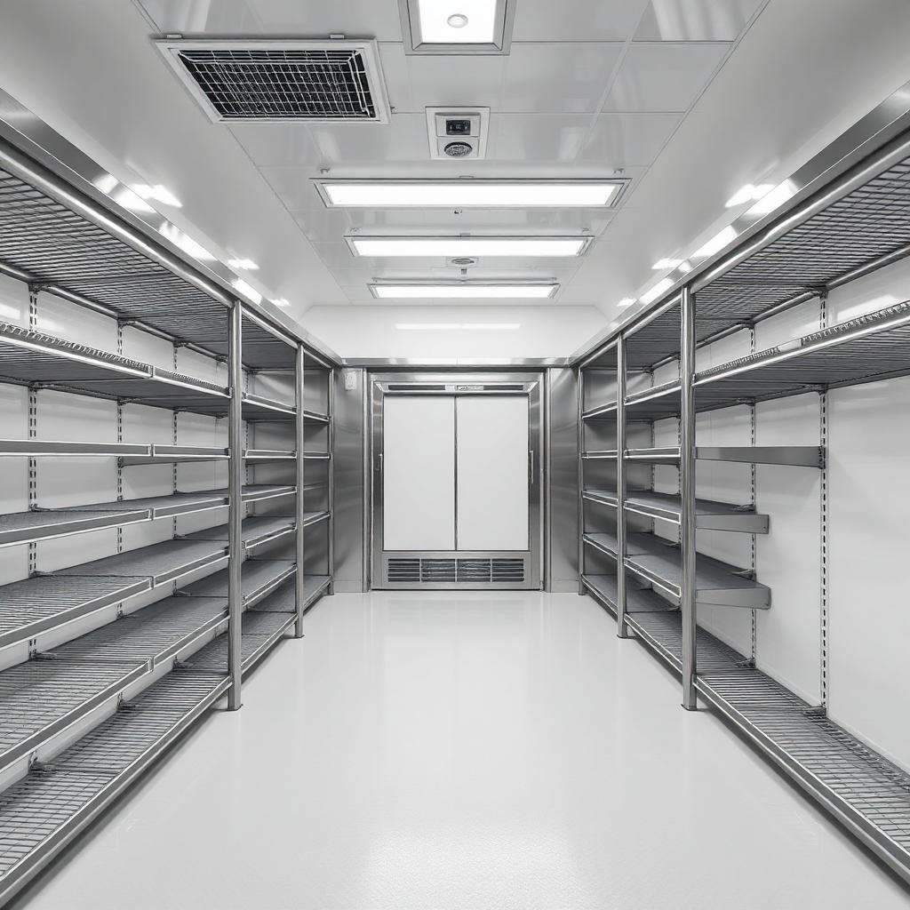 Walk-in freezer interior