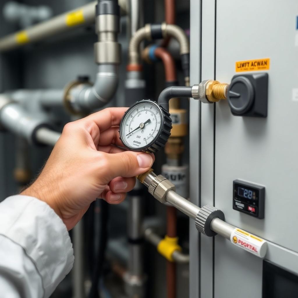 Refrigeration pressure gauge diagnostics